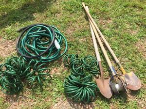 lot 139 image: Garden Hose & Yard Tools