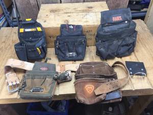lot 166 image: Variety Tool Pouches