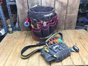 lot 199 image: Tool Bucket - Tool Pouch - Tools