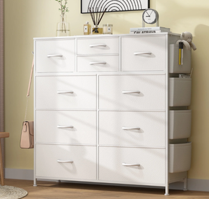 lot 292 image: GIKPAL 10 Fabric Drawer Dresser