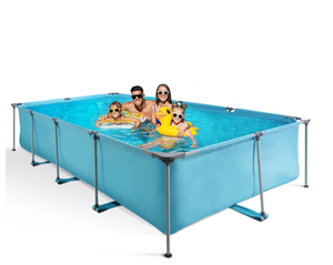 lot 305 image: Naipo Swimming Pool Above Ground Outdoor 15ft Rectangle Frame Pool Type 178 x 87