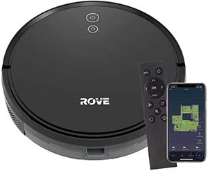 lot 346 image: ROVE Robot Vacuum with Powerful Auto Adjusting Suction