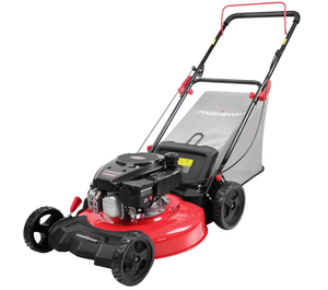 lot 25 image: PowerSmart Gas Lawn Mower 21, 144 cc OHV Engine 3-in-1 Push Mower with Bagging