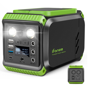 lot 106 image: iFanze 200W Portable Power Station, 148Wh 40000mAh Solar Generator Power Supply with 110V AC Outlets & LED Light