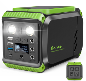 lot 223 image: iFanze 200W Portable Power Station, 148Wh 40000mAh Solar Generator Power Supply with 110V AC Outlets & LED Light