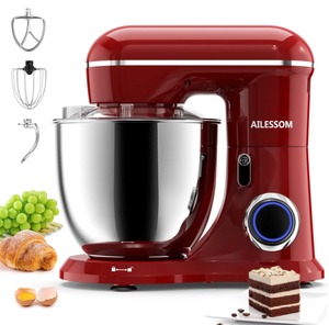 lot 234 image: Ailessom New Stand Mixer,6.5-QT 660W 10-Speed Tilt-Head Kitchen Electric Mixer