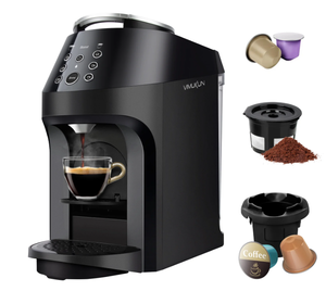 lot 241 image: Vimukun 3-in-1 Coffee Maker for Nespresso, K-Cup Pod and Ground Coffee, Coffee and Espresso Machine Combo