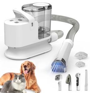lot 249 image: Bossdan Pet Grooming Kit & Vacuum, 11KPa Pet Groomer Vacuum Suction, 5 in 1 Dog Vacuum, 2L Dustbin for Dogs, Cats