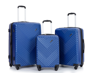 lot 435 image: 3PCS Travelhouse Hardside Luggage Set Hardshell Expandable Lightweight Suitcase with TSA Lock Spinner Wheels