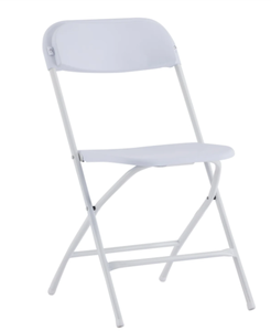 lot 441 image: LOT OF 10 Folding Chair Set, Foldable Garden Chair, Outdoor Picnic Chair, White Chair