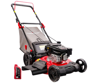 lot 415 image: PowerSmart 21-inch Push 144cc Engine 3-in-1 Gas Powered Lawn Mower with 6 Cutting Height Settings