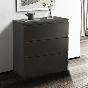 lot 422 image: Hommpa 3 Drawers Dresser for Bedroom, 30 Tall Nightstand Black Chests of Drawers