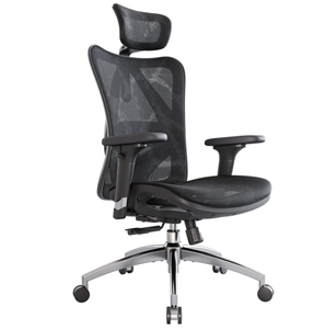 lot 503 image: SIHOO M57 Ergonomic Office Chair with 3 Way Armrests Lumbar Support and Adjustable Headrest High Back Tilt Function Black