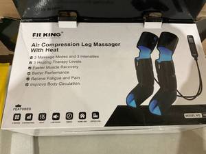 lot 315 image: FIT KING Leg Massager with Heat for Circulation Upgraded Full Leg and Foot