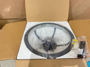 lot 343 image: Fszdorj 20 Ceiling Fan with Light