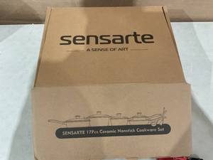 lot 365 image: SENSARTE 17 Piece Pots and Pans Set