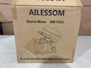 lot 368 image: Alessom Stand Mixer,6.5-QT 660W 10-Speed Tilt-Head