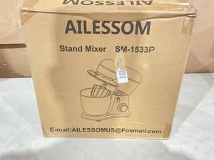 lot 384 image: Alessom Stand Mixer,6.5-QT 660W 10-Speed Tilt-Head