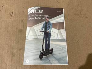 lot 19 image: RCB Electric Scooter R10X Adults, 500W Motor &18 MPH, W. Capacity 330lbs, Double Shock Absorption