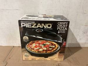 lot 238 image: PIEZANO Crispy Crust Pizza Oven by Granitestone  Electric Pizza Oven Indoor Portable