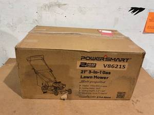lot 86 image: PowerSmart Gas Lawn Mower 21 144 cc 4-Cycle Engine 3-in-1 Rear Bag