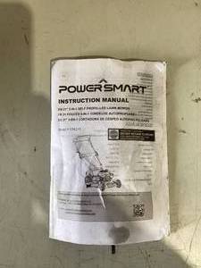 lot 452 image: PowerSmart Gas Lawn Mower 21, 144 cc OHV Engine 3-in-1 Push Mower with Bagging