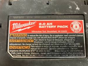 lot 574 image: Milwaukee 48-11-1850 M18 Redlithium 5.0Ah Battery