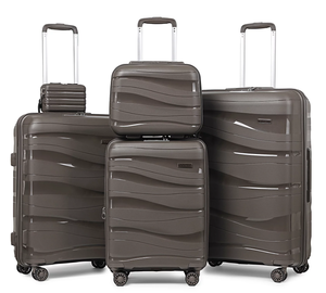 lot 73 image: 5PCS Melalenia - Luggage Sets PP Hardside Spinner Luggage