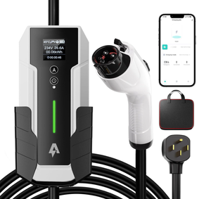 lot 78 image: Andeman Level 2 EV Charger 32Amp,7.68KW Electric Vehicle Charger Portable 240V