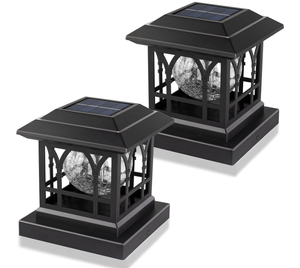 lot 79 image: 12PCS Solar Post Cap Lights Outdoor Fit