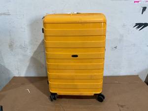 lot 196 image: Ginzatravel Anti-scratch PP Material Hardside Spinner luggage, 28inch Yellow
