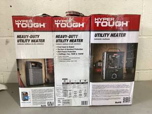 lot 499 image: LOT OF 3 Hyper Tough Utility Heaters