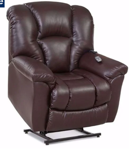 lot 9 image: Ormand POWER Lift Recliner - Dark Brown