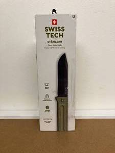 lot 576 image: Swiss Tech Stahlern 8.75 Full Tang Tactical Knife with Sheath and Rod