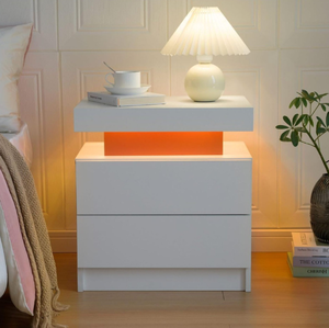 lot 273 image: Nightstand with LED Lights