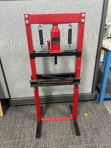 lot 29 image: STRONGWAY 12 TON HYDRAULIC SHOP PRESS Model #46270