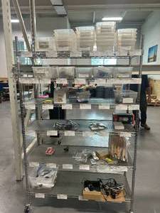 lot 15 image: Shelving Unit with Miscellaneous Items