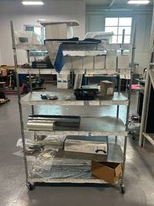 lot 17 image: Shelving Unit with Miscellaneous Items