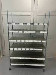 lot 75 image: Shelving Unit on Wheels