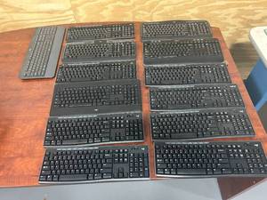 lot 96 image: Lot of 13- Wireless Computer Keyboards
