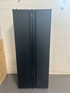 lot 104 image: HUSKY Regular Duty Welded 24-Gauge Steel Freestanding Garage Cabinet in Black (31 in. W x 75 in. H x 20 in. D)