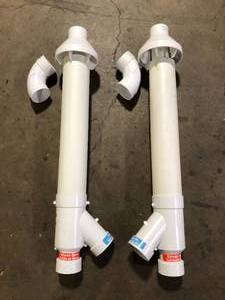 Lot of Rheem 3 in. PVC Horizontal or Vertical Concentric Vent Termination Kit for High Efficiency Tankless Gas Water Heaters   Customer Returns See Pictures