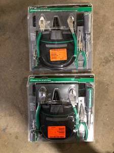 Lot of Commercial Electric Electricians Tool Set (7-Piece) with Pouch   Customer Returns See Pictures