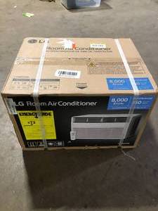 LG 8,000 BTU 115V Window Air Conditioner Cools 350 Sq. Ft. with Remote in White  Customer Returns See Pictures