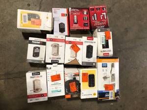 Lot of Assorted Digital Door Locks Various Models and Conditions    Customer Returns See Pictures