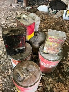 Lot of tin cans
