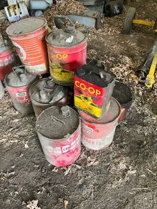 Lot of tin cans