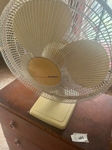 Small dresser and fan