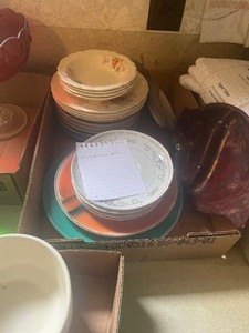 Vintage dishes  and trays