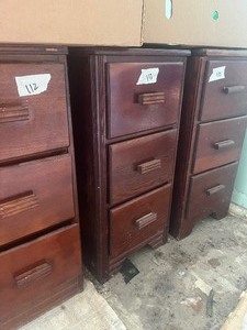 3 small cabinets